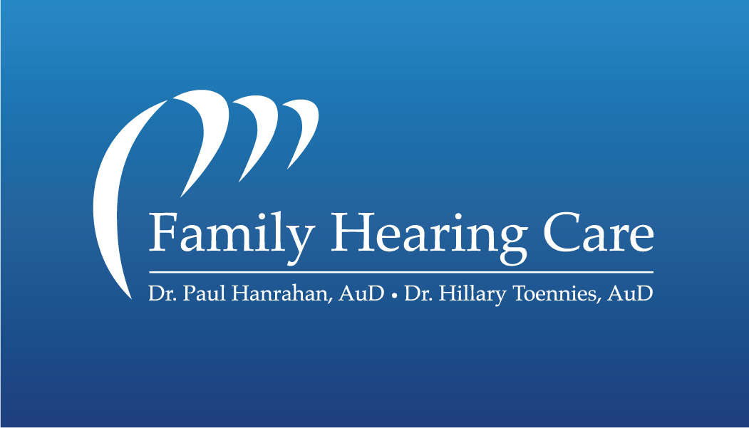 Famil Hearing Blue logo with box